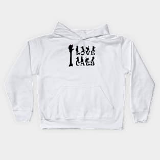 I Love Cats #1 Kids Hoodie